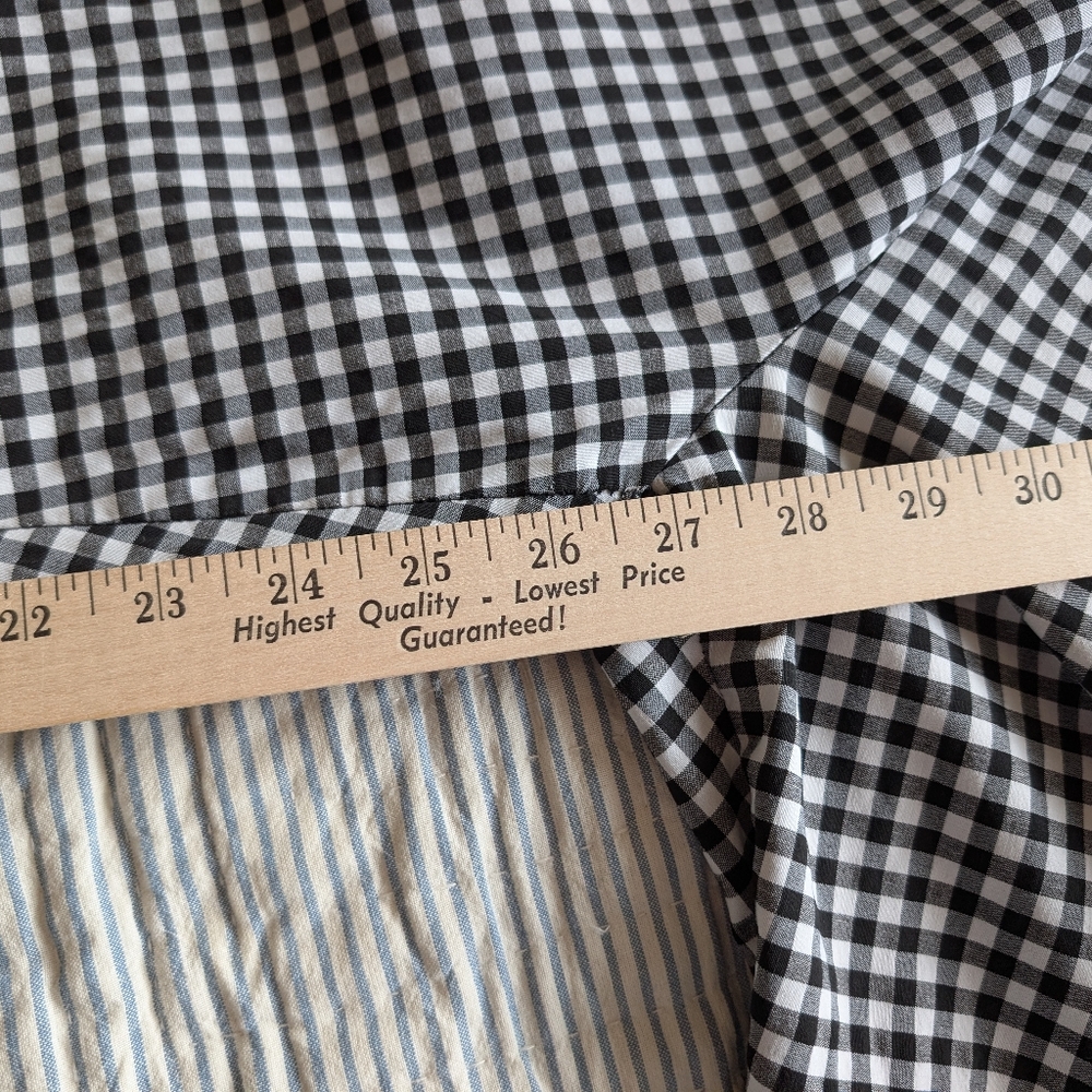 Black and White Checkered Pants Zac & Rachel Cropped XL - Picture 3 of 5